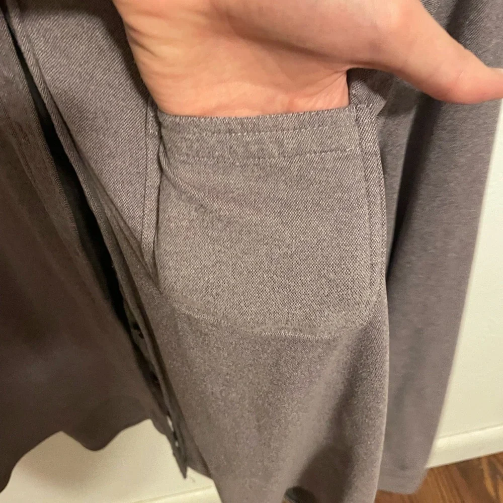 Gray Button-Up Shirt - Picture 4 of 5